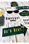 10-Piece Groom Bachelorette Engagement Wedding Speech Bubble Set - Groom's Team - Best Man - He's Next - 3