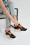 WOMEN'S BLACK & ORANGE SNEAKER SPORTS SHOES Y1105