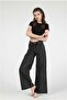 Anthracite Wide Leg Palazzo Comfort Lycra - 2