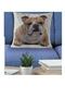 Throw Pillow Pillow with Dog Figure 3D Digital Printed Inner Filling Zippered Washable Throw Pillow 35*35 Cm - 2