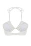 Beyaz Straplez Cut Out Detaylı Dokulu Bikini Üstü TBESS23BU00247 - 8