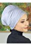 Palace Model Silver Glitter Side Draped External Bonnet - 3