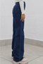 Liva X Dark Blue Casual Palazzo Wideleg Jean Power Lycra Women's High Waist - 2