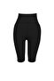 Siyah Toparlayıcı Örme Spor Biker/Bisikletçi/Kısa Tayt THMSS23TY00021 - 8