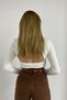 Carolina Women's Non-Fading Brown High Waist Loose Leg Jeans Palazzo Jeans - 3
