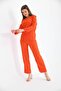 Women's Chain Detail Wrapped Trousers Suit - 4