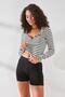 C11430 Women's Modal Cotton Shorts Black
