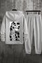 Printed Oversize Hooded Sweatshirt Set