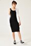 Black – Women's Thick Strap Camisole Long Dress - 2