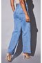 Candel Women's Non-Fading Light Blue Snow Wash High Waist Plaszo Jeans Wide Leg Jeans Collector - 2