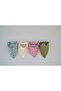 100% Organic Cotton Double Layer Muslin Fabric with Two Snaps Baby Drool Bib & Scarf (4 Pieces) - 3