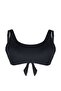 أسود طوق مربع Bralette حجم كبير بيكيني أعلى TBBSS23CT00005 - 7
