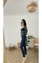 Leon Navy Blue High Waist Narrow Leg Skinny Lycra Jeans - 4