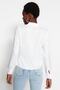 Ecru Gathered Fitted/Slim Fit Woven Shirt TWOSS23GO00177 - 7