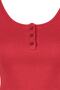 Red Button Detailed Ribbed Cotton Undershirt-Shorts Knitted Pajama Set THMSS23PT00179 - 7