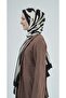 Women's Medina Silk Shawl Black - Off White 02 - 4