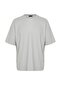 Basic Gri Oversize/Geniş Kesim Dokulu Kırışmaz Ottoman T-Shirt TMNSS23TS00081 - 8