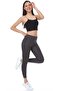 Women's High Waist Shiny Disco Knitted Tights - Gray - 5