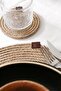 4 Pieces Jute Rope Coasters 11x11 - 4