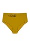 Women's Oil Green Circle High Waist Fashion Bikini Bottom - 5
