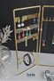 Gold 3-Piece Jewelry Set - Stand, Jewelry, Earring, Bracelet and Necklace - 4
