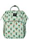 Mother Baby Water Green Cactus Patterned Care Backpack