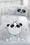 Baby Gray Cotton Digital Printed 3d Duvet Cover Set - 2