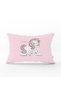 Unicorn Patterned Pink Children's Room - Rectangular Pillow