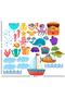 Kids Room Sea Life Creatures, Ships And Submarines Decorative Sticker - 2
