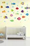 Water World Cute Fishes Wall Sticker - 3