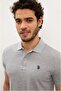 Men's Light Gray Polo Neck T-shirt - 3