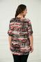 Women's Tile Patterned Plus Size Shirt - 5