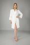 Women's Cream Lace Pique Bathrobe
