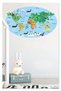 Educational Colorful World Atlas, World Map School, Nursery, Children and Baby Room Wall Sticker 2 - 4
