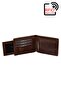 Handmade Genuine Leather RFID Blocker Crazy Brown Coin Portfolio - 6
