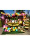 Flamingo Concept 100 Pieces Metallic Balloons and Balloon Chain Latex Balloon Party Concept
