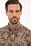 Men's Brown Slim Fit Shirt G021SZ004.000.1109134 - 2