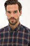Men's Claret Red Slim Fit Shirt - 2