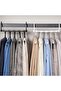 5-Piece Trouser Hanger Movable In-Closet Hanger System - 4