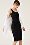 Black – Women's Thick Strap Camisole Long Dress