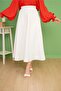 Scuba Fabric Hijab Flared Skirt - 2