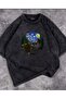 Haraju Washed Van Gogh Starry Night Vintage T-shirt