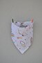 100% Organic Cotton Double Layer Muslin Fabric with Two Snaps Baby Drool Bib & Scarf - 2