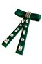 Velvet Zircon Stone Bow French Buckle - 2
