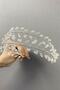 Transparent Double Row Vela Crystal Beaded Bridal and Henna Tiara – Crown, Crystal Stone, Stylish Model – Crown - 4