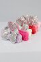 Butterfly Plush Bandana Makeup Spa Hair Band Sequined Fuchsia - 2