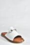 White Genuine Leather Casual Women's Slippers P291009303 - 6