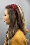 Burgundy Asian Crystal Bridal Hair Accessory - 3