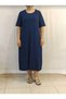 Navy Blue Jersey Viscose Dress - 3