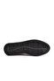 9042 Black Genuine Leather Women's Casual Shoes - 5
